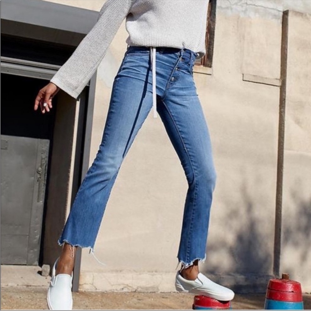 Madewell Cali Demi-Boot Jeans: Chewed-Hem Edition